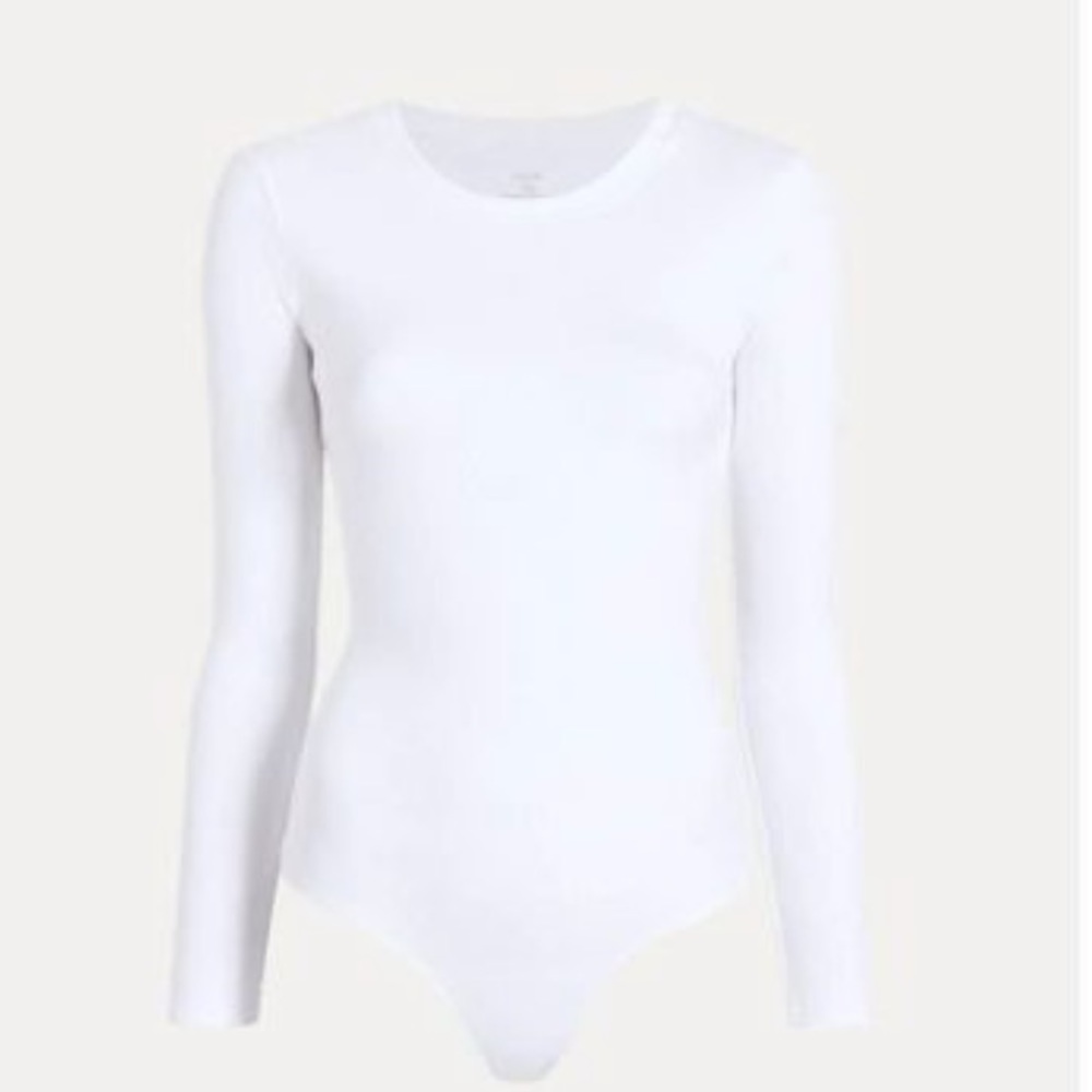 nuuds long sleeve ribbed crewneck bodysuit